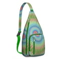 thumbnail image 1 of Spiritual Energy Sling Backpack&nbsp;- Dreamy Indian Mandala Ornament Design, Multi-Functional Water-Resistant Pack for Students & Mindful Travelers, 1 of 4