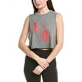 thumbnail image 1 of Spiritual Gangster womens  Love Callie Crop Tank, XL, Grey, 1 of 3