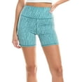 thumbnail image 1 of Spiritual Gangster womens  Making Waves Joplin Biker Short, s, Blue, 1 of 4