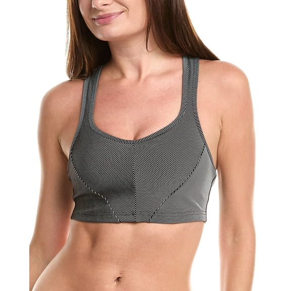 Spiritual Gangster womens  Norah 2-Tone Longline Bra, s, Black