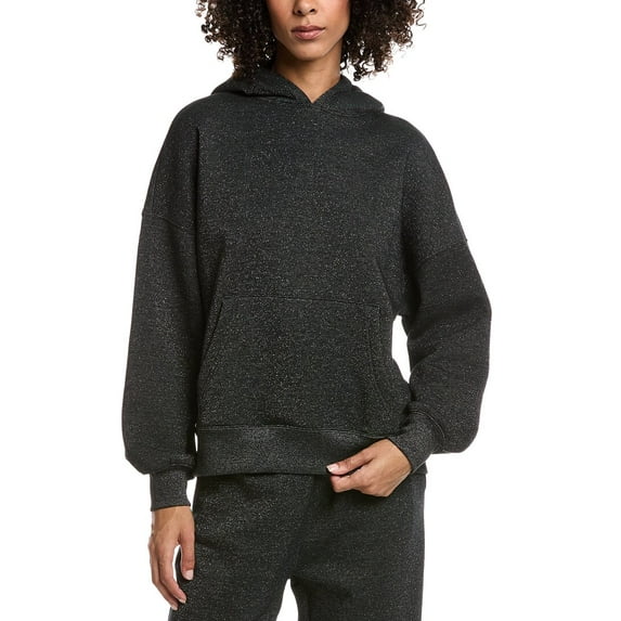Spiritual Gangster womens Shimmer Easy Cozy Hoodie, s, Black