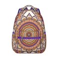 thumbnail image 1 of Spiritual Geometric Mandala Student Backpack - Waterproof & Organized Compartments, 1 of 4