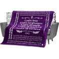 thumbnail image 1 of Spiritual Gifts for Women, Men, Scripture Blanket, Religious Gifts, Christian, Inspirational, Catholic, Faith, God Gifts, Healing Throw Blanket for Prayer 60x50 Inches (Grey), 1 of 5