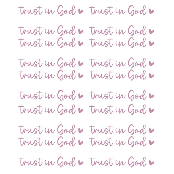 Spiritual Journey Company Trust in God Mirror Decals Trust in God Mirror Sticker for Car Uplifting Accessory for Drivers