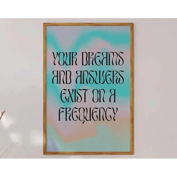 Spiritual Universe Frequency Print Dreams And Answers Manifest Your Life Law Of Attraction