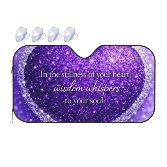 Vmystical Witchy Car Windshield Sun Shade, Foldable Front Window ...