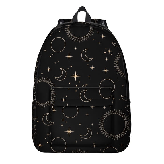 Spiritual Witchy Astrology Design Travel Backpack – Durable Oxford Material Backpack with Comfortable Carrying, Large Capacity, and Anti-theft Features for School, Travel, and Outdoor Activities