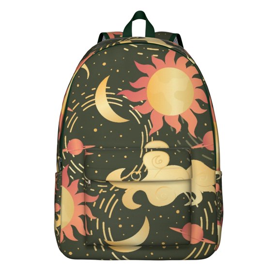 Spiritual Witchy Astrology Design Travel Backpack – Durable Oxford Material Backpack with Comfortable Carrying, Large Capacity, and Anti-theft Features for School, Travel, and Outdoor Activities
