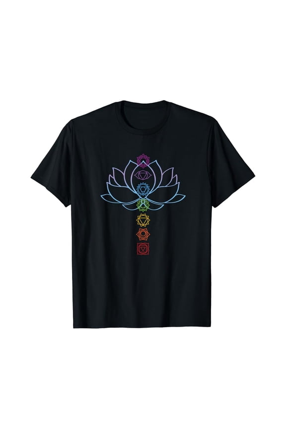 Spiritual Zen Lotus Flower Chakras Aligned Yoga Lover T-Shirt Vintage T-Shirt - All Sizes S-Xl, Gategoo