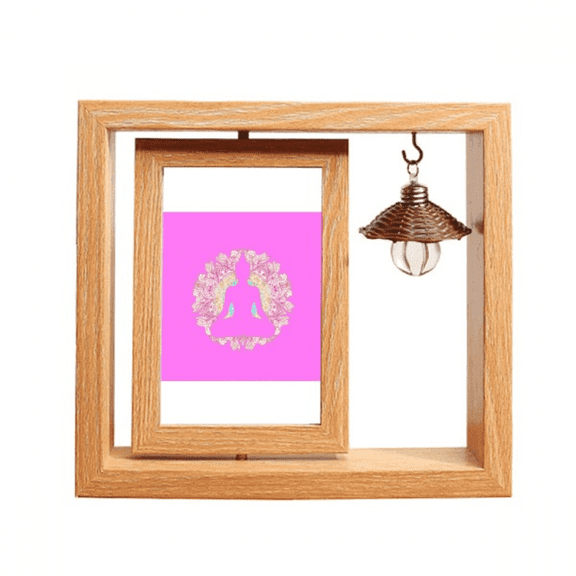 Spirituality Awakening Sublimation Devotion Wooden Rotating Picture Photo Frame 4x6