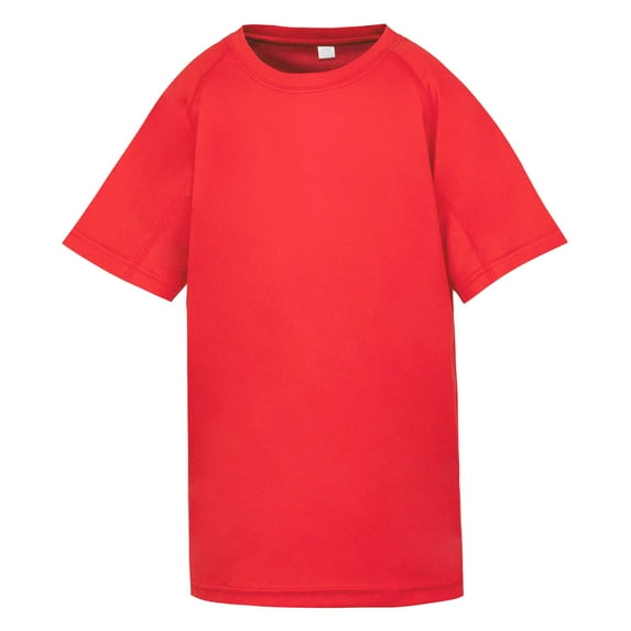 Spiro Childrens Boys Performance Aircool T-Shirt