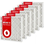 SpiroPure 14x17x2 MERV 11 Pleated Filter Air Filters - Made in USA 6 Pack