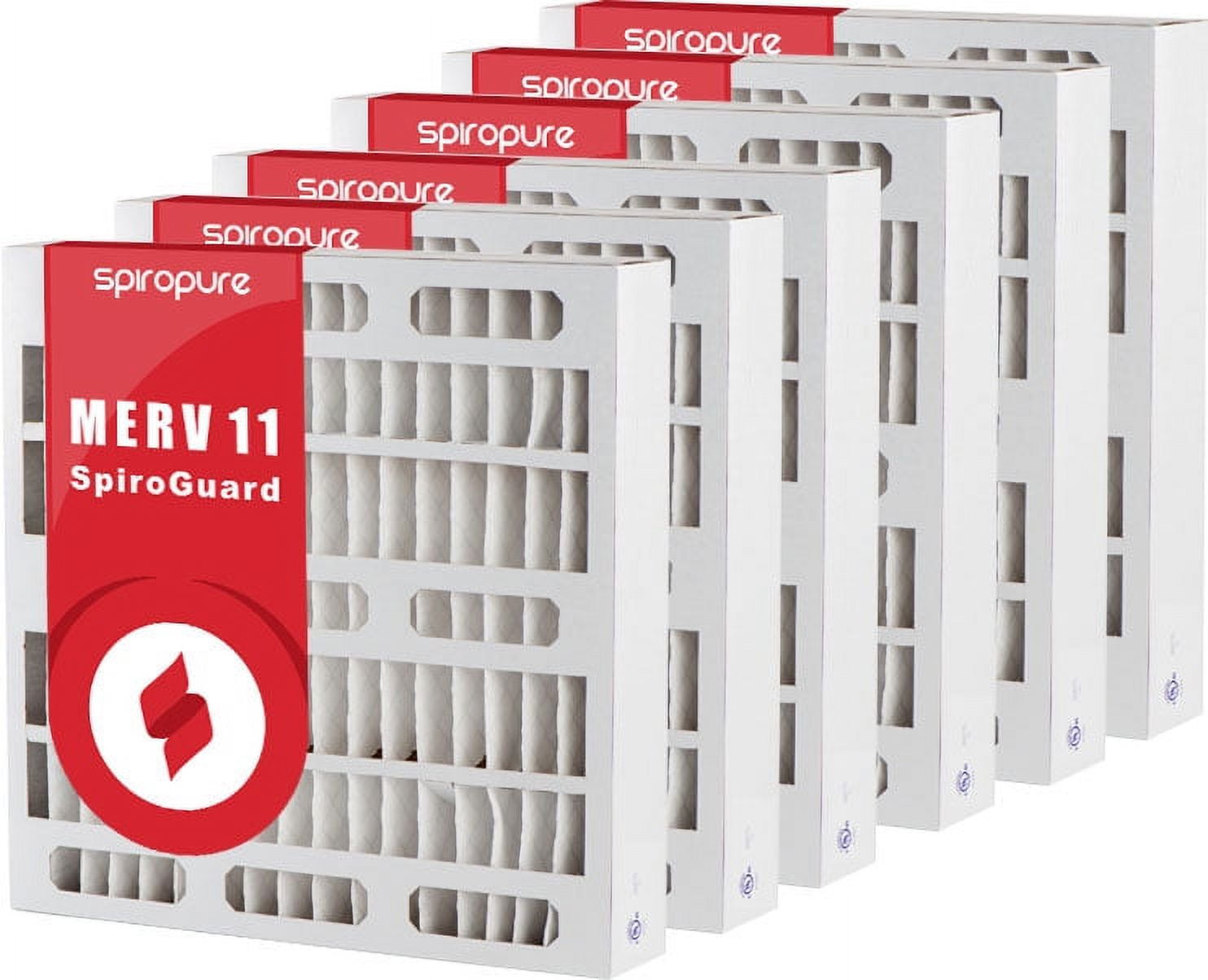 SpiroPure 16x28x4 MERV 11 Pleated Filter Air Filters Made in USA (6