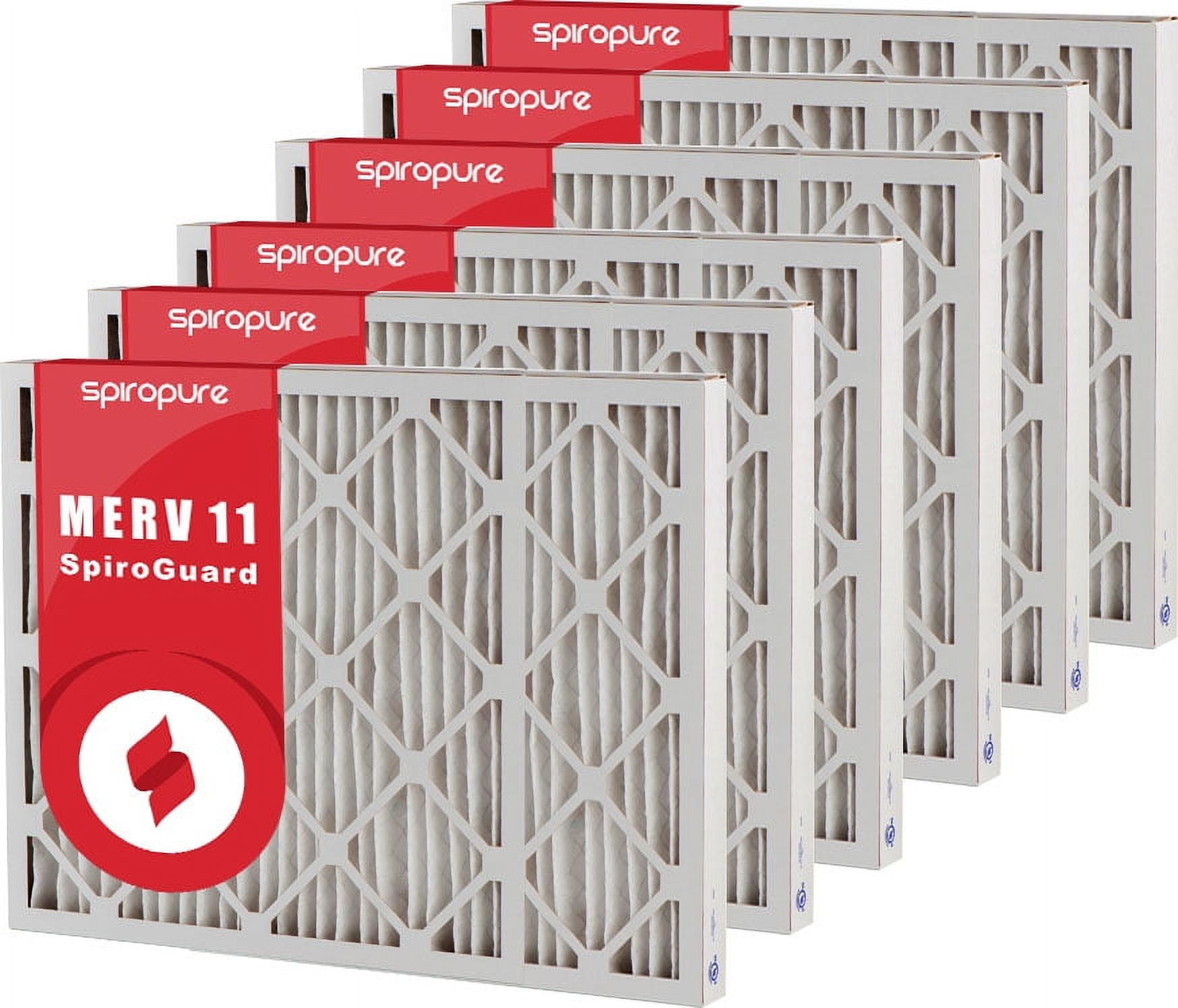 SpiroPure 20x35x2 MERV 11 Pleated Filter Air Filters Made in USA (6