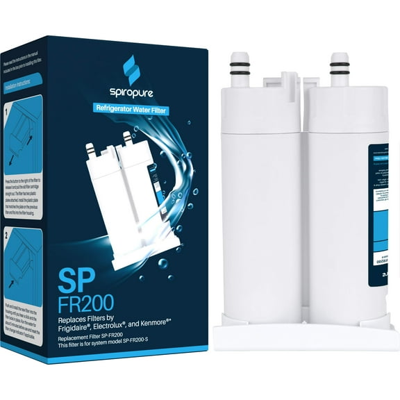 SpiroPure Refrigerator Water Filter Replacement for Frigidaire Electrolux WF2CB, EWF01, NGFC-2000, 1004-42-FA, PureSource2, RWF1031, FC-100, PLHS269ZDB2, FRS26KF6EMG, FRS6LF7JS3 (1 Pack)