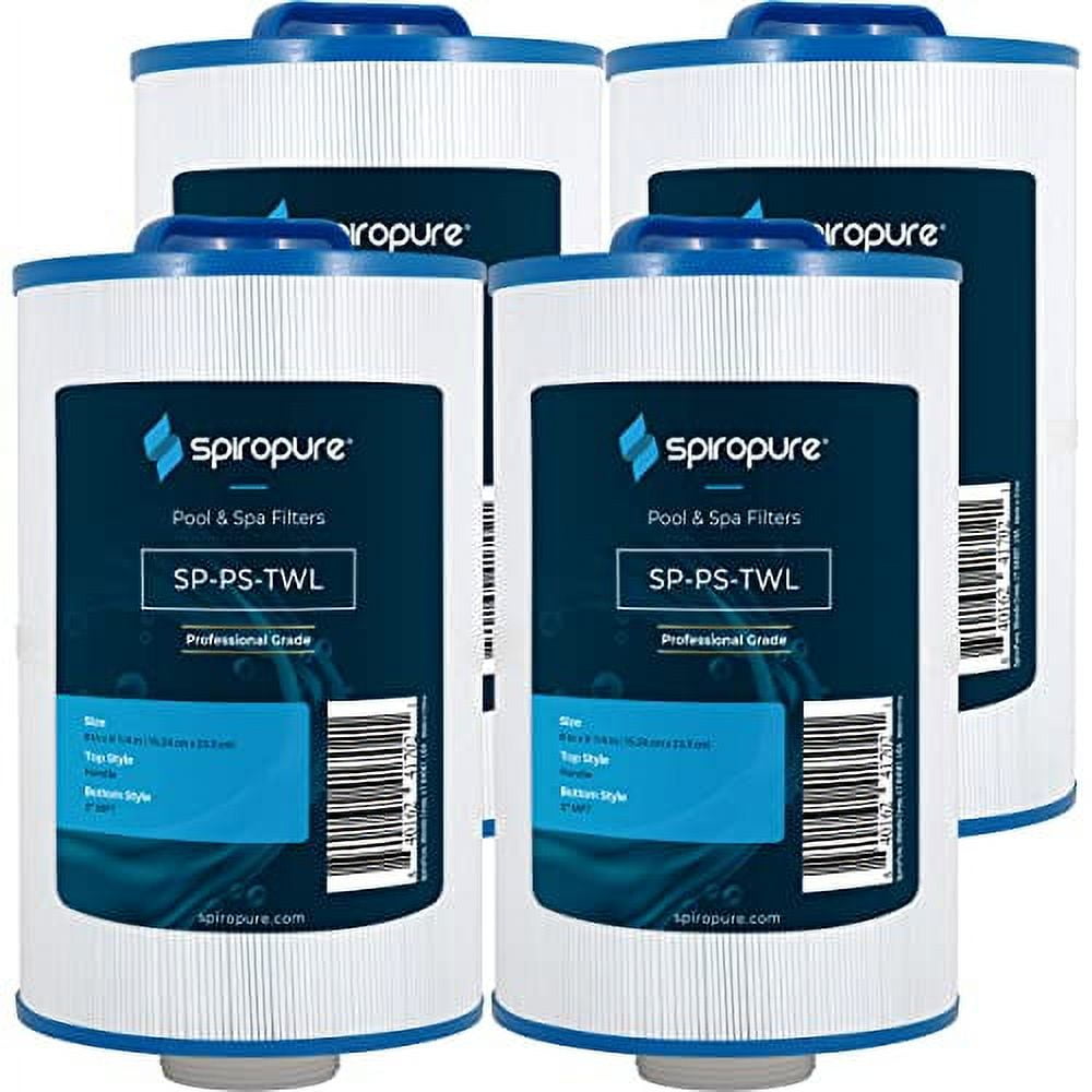 SpiroPure Replacement for Pleatco PMA40L-F2M Master Spa Twilight X268543 X268365 Unicel 6CH-402 Filbur FC-0317 Hot Tub Spa Pool Replacement Cartridge (Pack of 4)