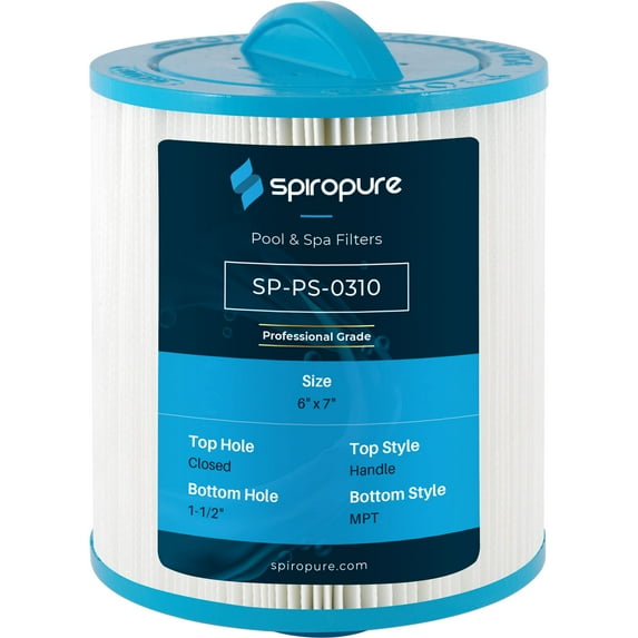 SpiroPure Replacement for Unicel 6CH-26 Pleatco PTL25W-SV-P-4 Filbur FC-0310 Hot Tub Spa Pool Filter Replacement Cartridge