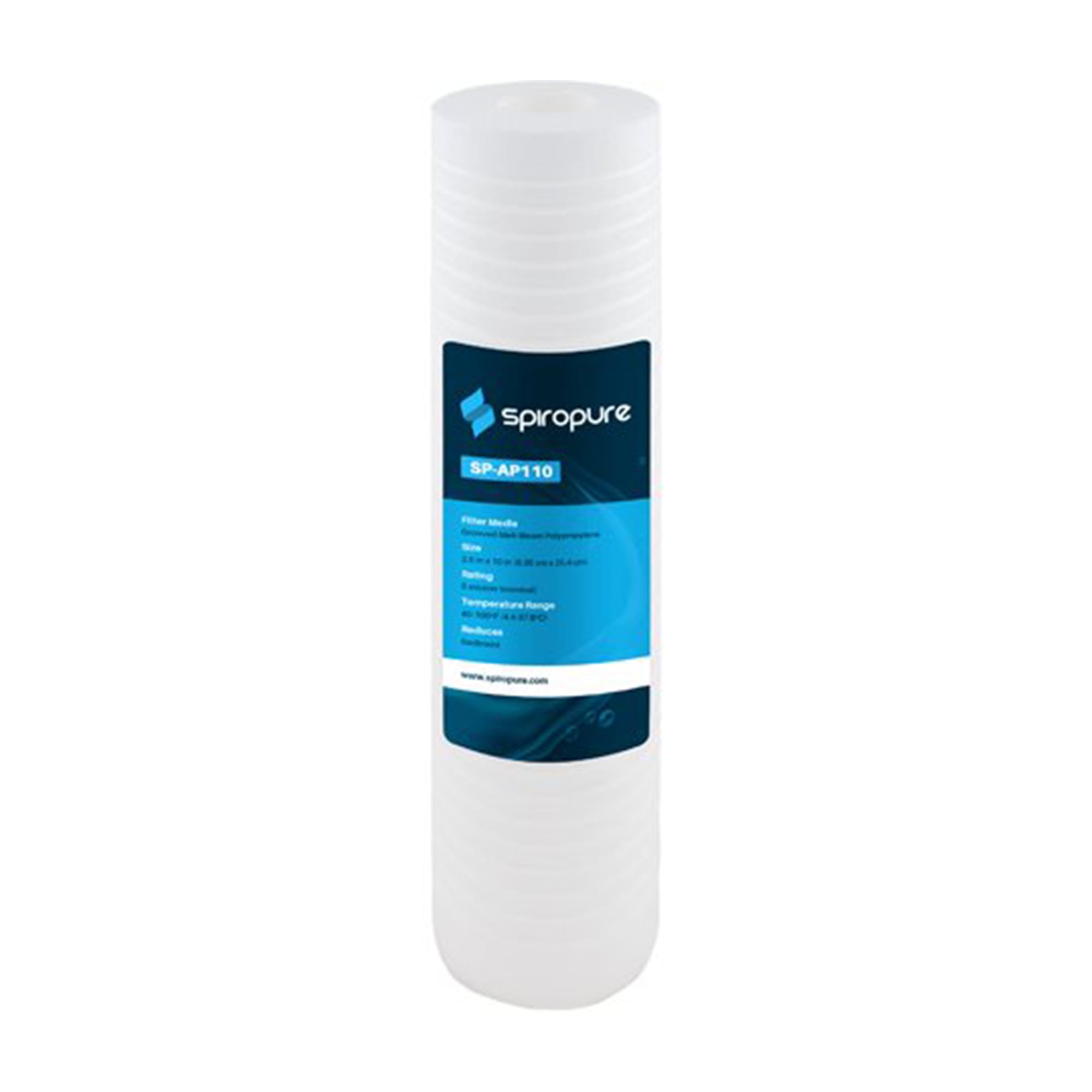 SpiroPure SP-AP110 10 x 2.5in Sediment Water Filter Replacement, 24 Pack