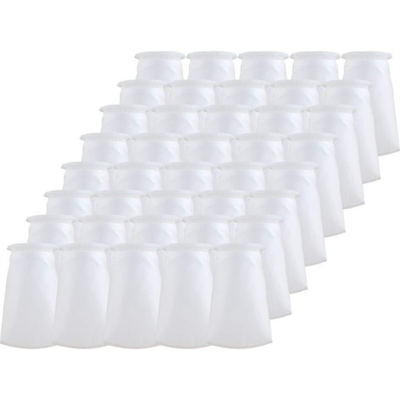 SpiroPure SP-BP-410-50 50 Micron #3 (10) Glazed Polypropylene Felt Liquid Bag Filter BP-410-50 155391-03 (Case of 40)