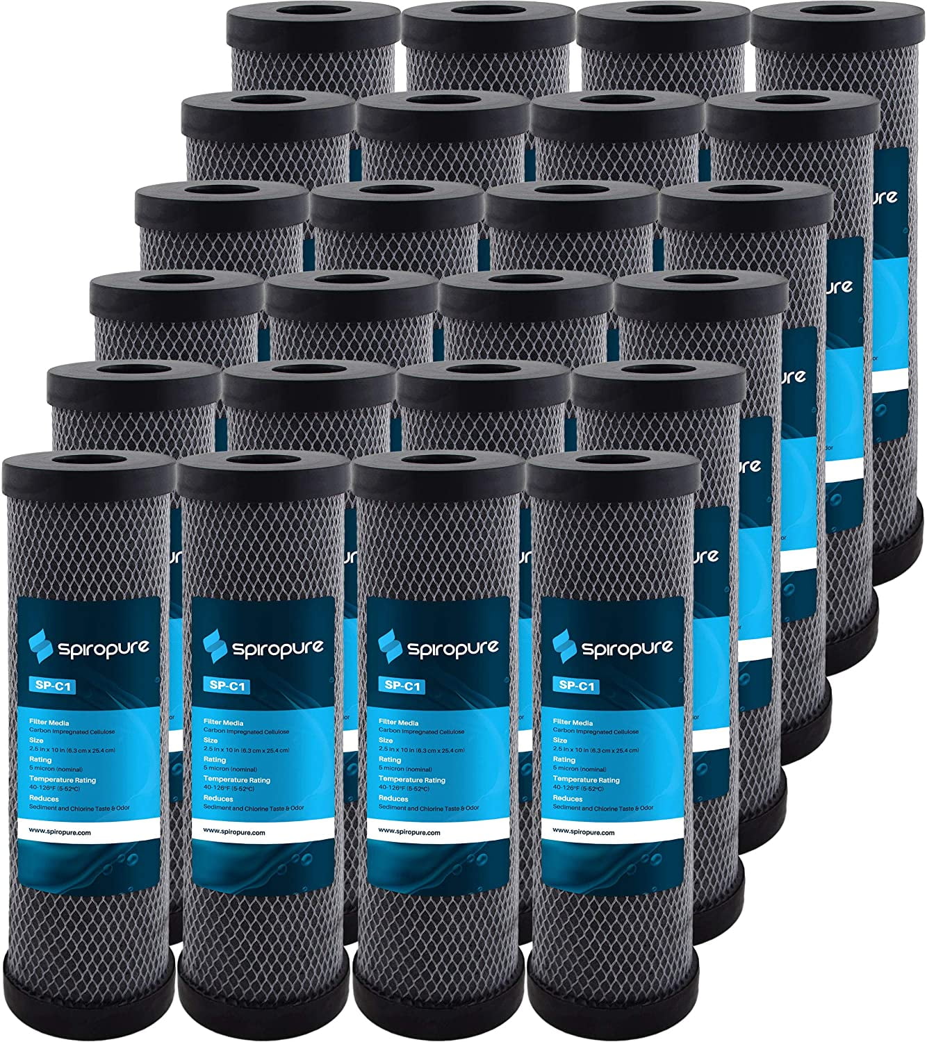 SpiroPure SPC1 10x2.5 5 Micron Dual Purpose Sediment and Carbon Water