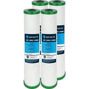 SpiroPure SP-CBR2-20BB 20x4.5 0.5 Micron NSF Certified Coconut Shell Carbon Block Water Filter Cartridge CBC20-BB 155312-43 SMCB-4520 Case of 4