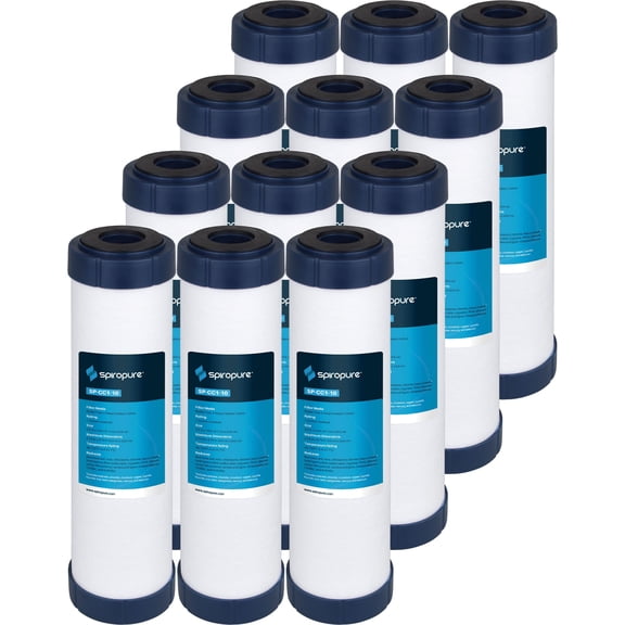 SpiroPure SP-CC1-10 10x2.5 Catalytic Carbon Water Filter Cartridge (Case of 12)