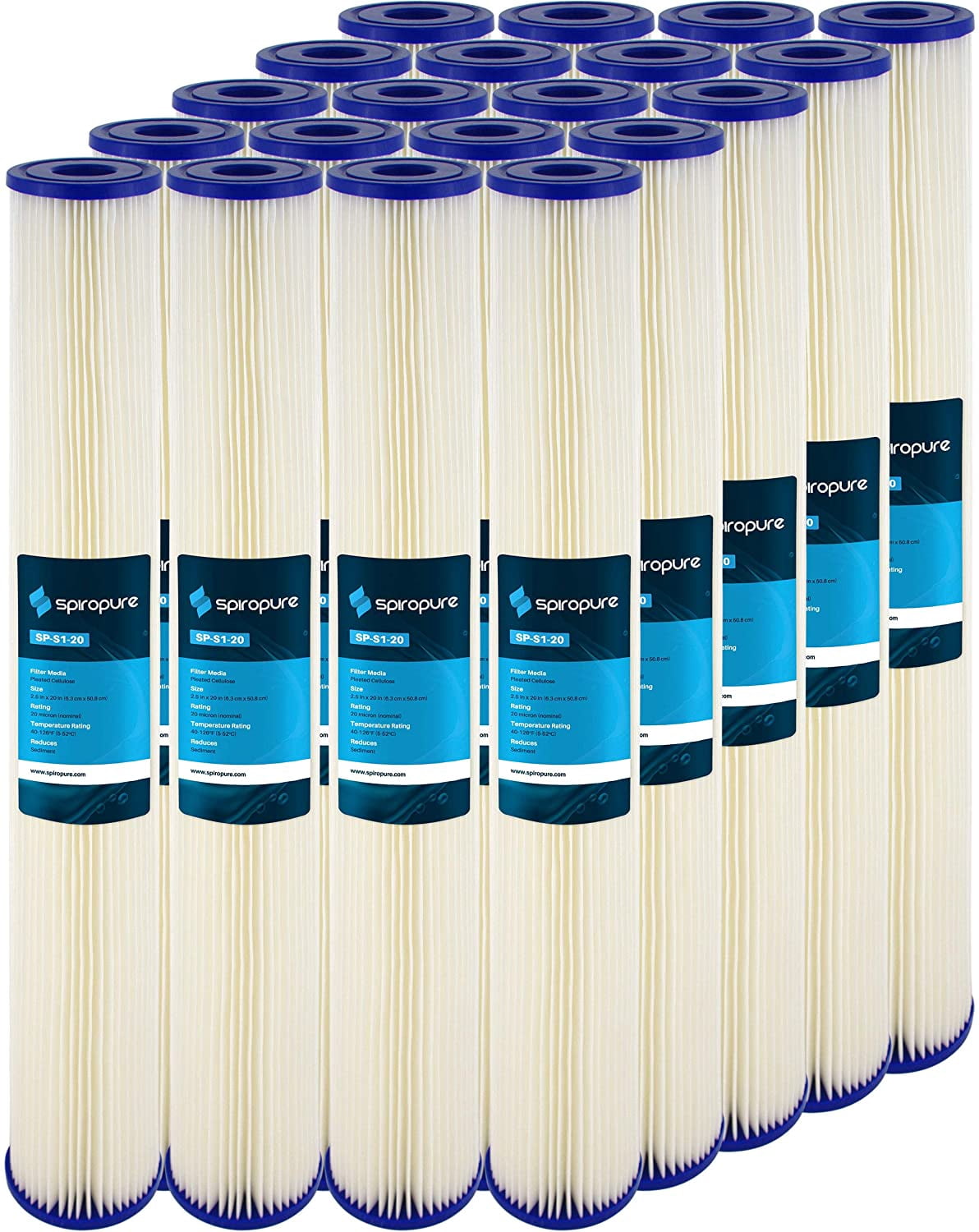4x 10' Sediment Wasserfilter Pleated Polyester 20 µm