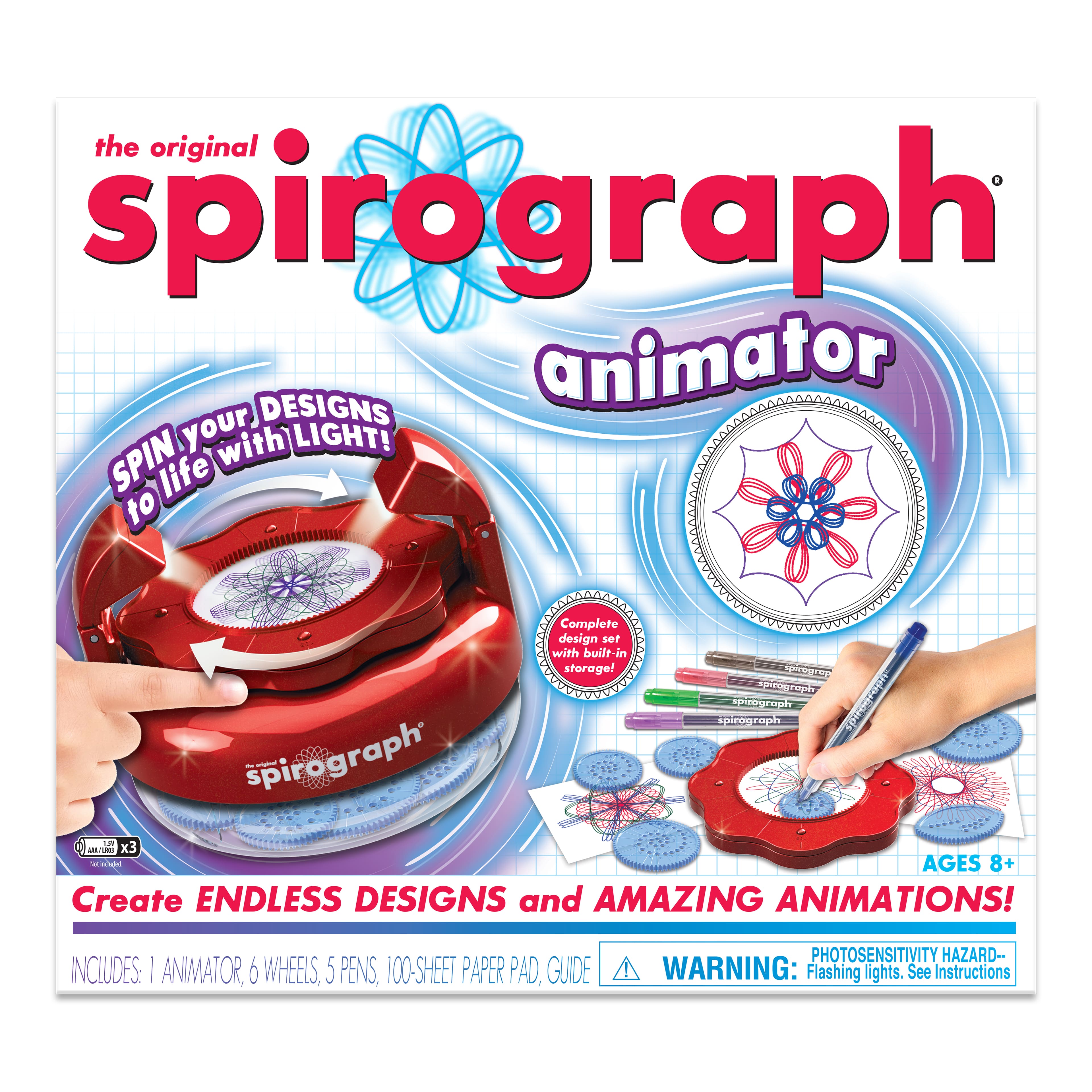 Spirograph Animator -- Create Amazing 3D Designs with Lights and Spinning Action - image 1 of 10