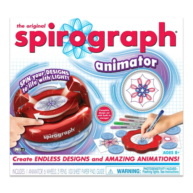 Spirograph Animator -- Create Amazing 3D Designs with Lights and Spinning Action