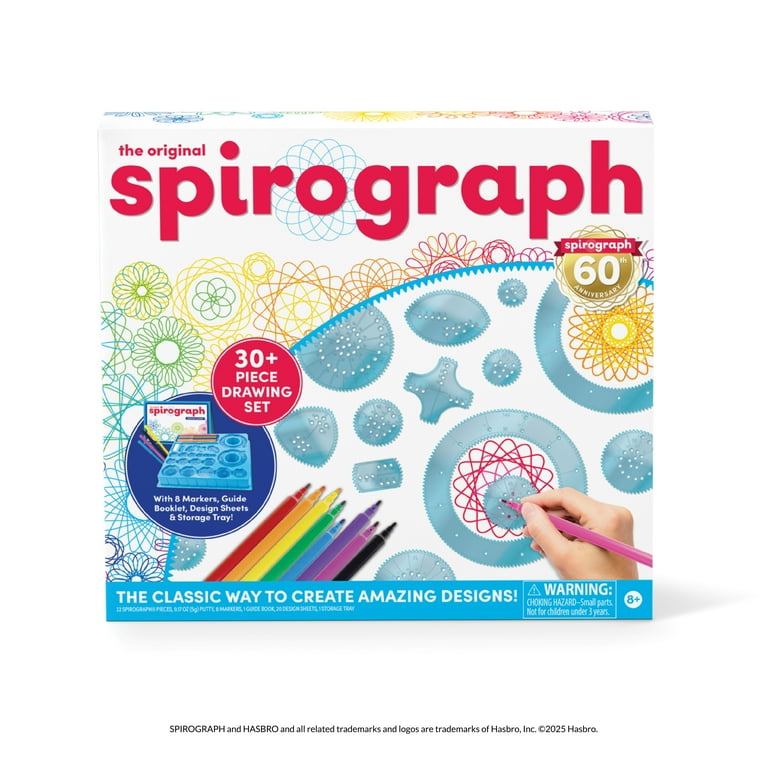 Spirograph Drawing Art Kit with Markers, Original Spirograph, Ages