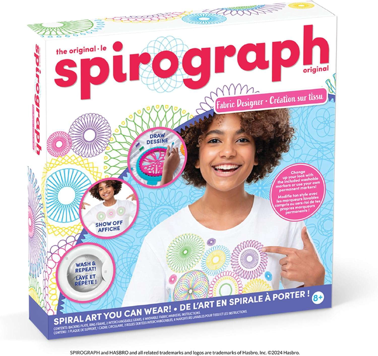 Spirograph Fabric Designer Spiral Art You Can Wear, Kids Toys, Drawing ...