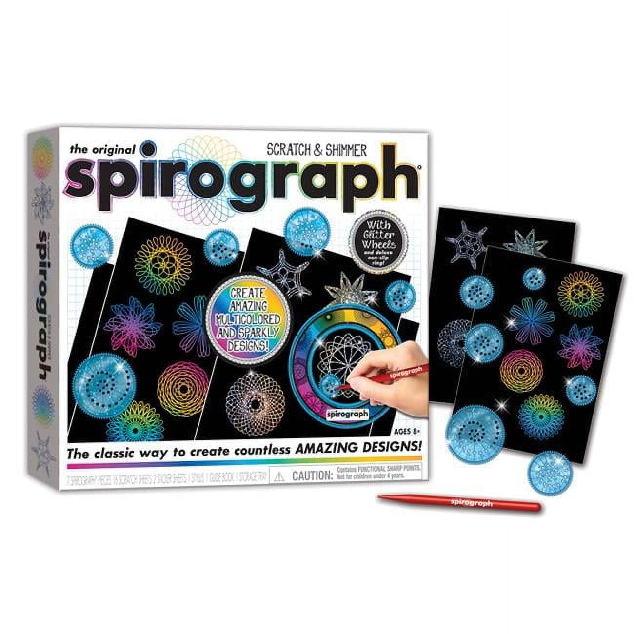 Spirograph  Scratch & Shimmer Wallart for Grade 3-12, Multi Color