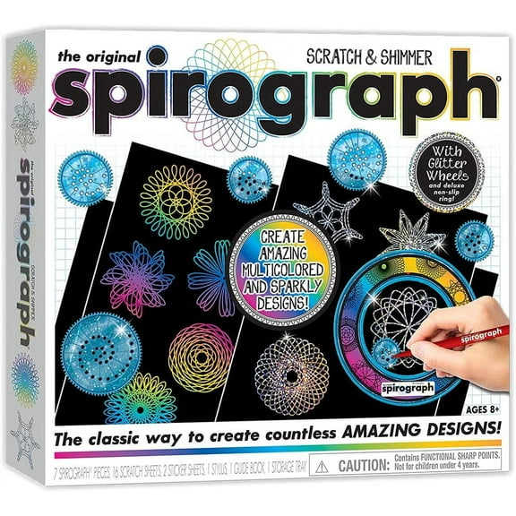 Spirograph Scratch & Shimmer, for Ages 8+