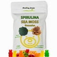thumbnail image 1 of Spirulina Gummies Sea Moss Gummies - Superfood Supplement for Overall Wellness - Spirulina Sea Moss Gummy Bears made with Blue-Green Spirulina powder & Sea Moss Extract, 1 of 1