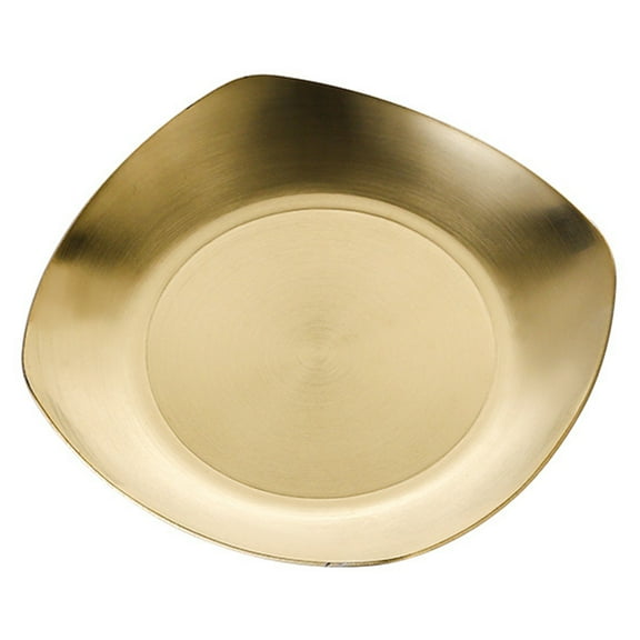 Spit Bone Dish, Food Grade Table Garbage Plate Snack Dessert Fruit Cake Dish, 304 Stainless Steel Home Kitchen Storage Tray (Square)
