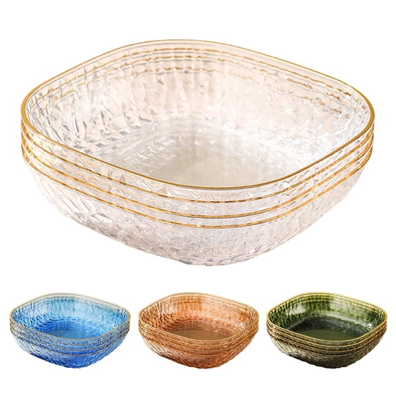 Spit Bone Dish Thickened Base Translucent Storage Plate Home Supplies