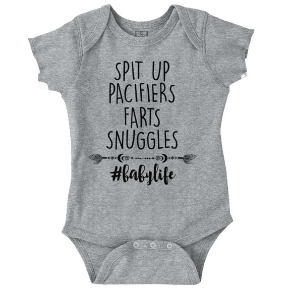Spit Up Pacifier Snuggle Babies Life Bodysuit Jumper Girls Infant Baby Brisco Brands 12M