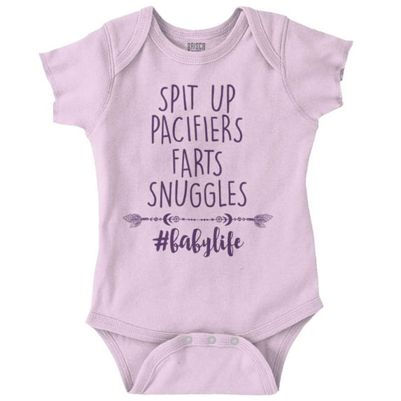 Spit Up Pacifier Snuggle Babies Life Bodysuit Jumper Girls Infant Baby Brisco Brands 24M