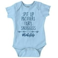 thumbnail image 1 of Spit Up Pacifier Snuggle Babies Life Bodysuit Jumper Girls Infant Baby Brisco Brands NB, 1 of 6
