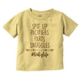 thumbnail image 1 of Spit Up Pacifier Snuggle Babies Life Youth T Shirt Tee Girls Infant Toddler Brisco Brands 24M, 1 of 6