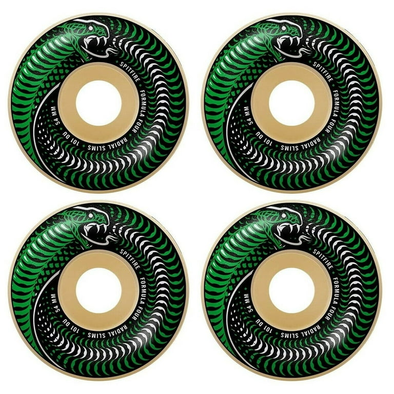 新品Spitfire Formula Four Radial Slims54mm Spitfire Formula 4 99A Radial Slims 54Mm Wht Set Of 4 Wheels