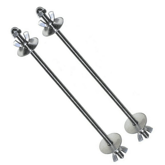 SpitJack Stainless Steel Whole Animal Rotisserie Spit Pins, 12 inch (pair)