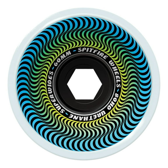 Spitfire 80Hd Superwide Skateboard Wheels 80a 60mm Ice Grey