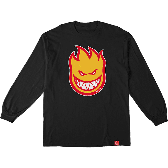 Spitfire Bighead Fill Long Sleeve Black / Gold / Red - Size XL