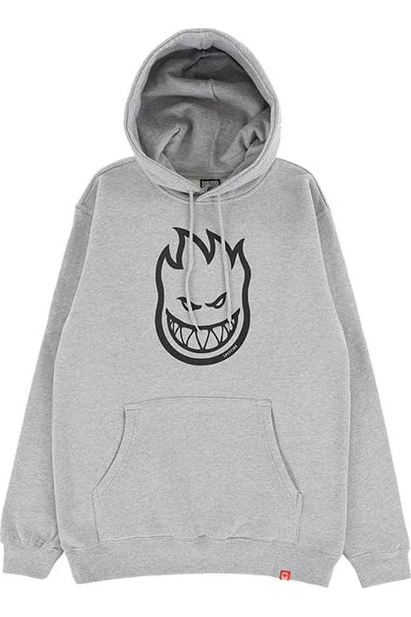 Bighead Hooded Sweatshirt Small - Heather Grey/Black