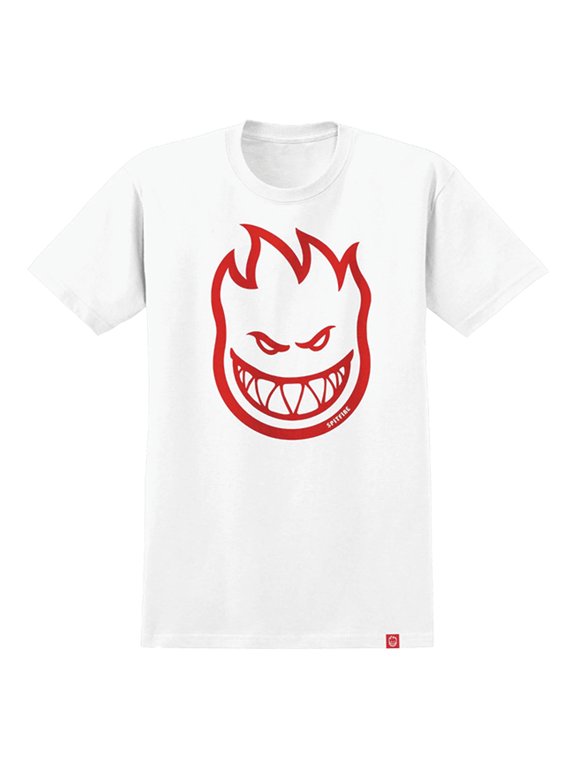 Bighead Short Sleeve T-Shirt L White / Dark Red