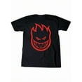thumbnail image 1 of Spitfire Bighead Skateboard T-Shirt - Black/Red, Large, Soft Cotton For Skateboarding, 1 of 5