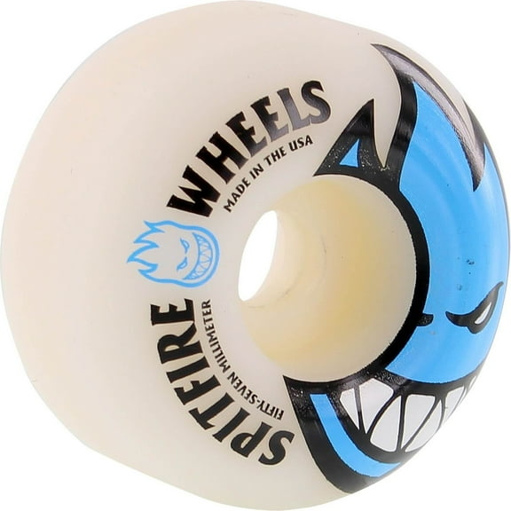 Spitfire Bighead Skateboard Wheels 99a 57mm White/Light Blue