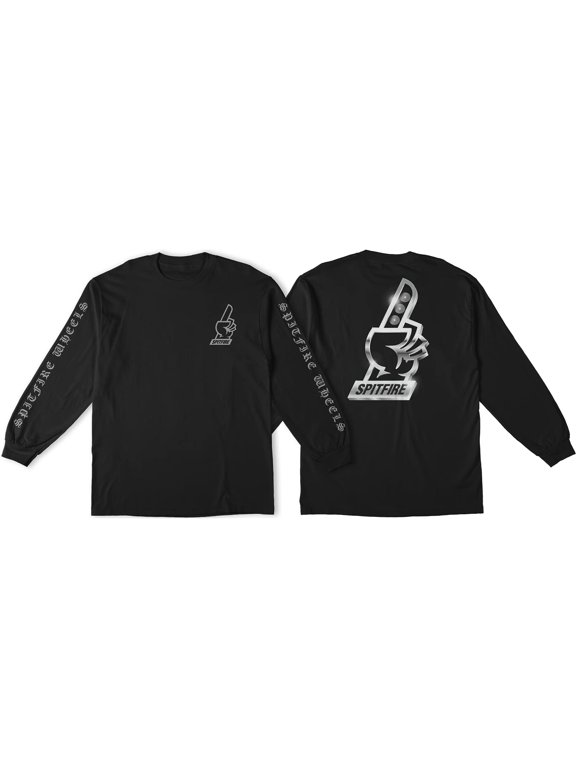 Chrome #1 Long Sleeve Shirt Medium Black