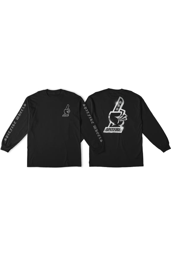 Chrome #1 Long Sleeve Shirt Medium Black